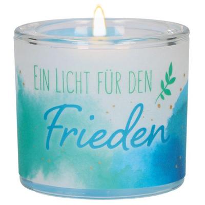 Windlicht aus Glas - Friedenslicht