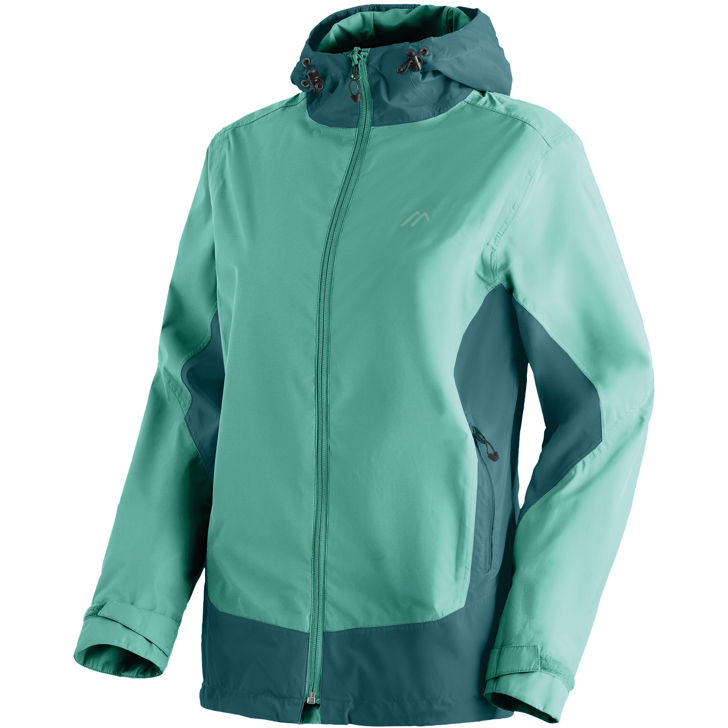 Maier Sports Brocken Damen Regenjacke tuerkis Größe M Camping Wasserdicht Wasserabweisend