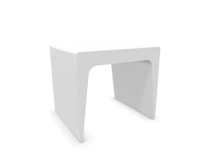 KRISTALIA table basse CU 45 cm (Blanc - polyuréthane)