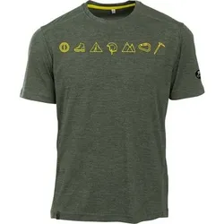 MAUL Herren Shirt Grinberg - 1/2 T-Shirt+Print, Größe 46 in Grün 65