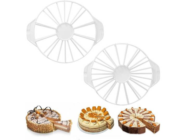 FELIXLEO Tortenschneider Tortenteiler Rund 10 12 14 16 Stücke Kuchenteiler