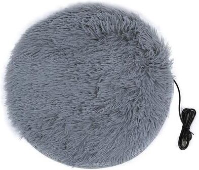 Inspired Finds USB Heated Plush Pet Bed Mat For Cats & Small Dogs gray