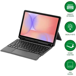 4smarts Tastatur Case Solid Pro QWERTZ für Samsung Galaxy Tab S10 Lite