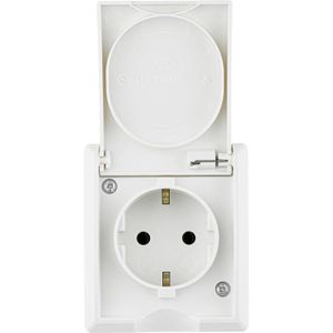 REV-Ritter Steckdose AquaForm, IP44, Aufputz, 1-fach, weiß, Feuchtraum