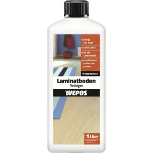 Wepos Bodenpflege 2000200459 Laminatboden Reiniger, Konzentrat, reinigt & schützt Laminat und Kork, 1 Liter