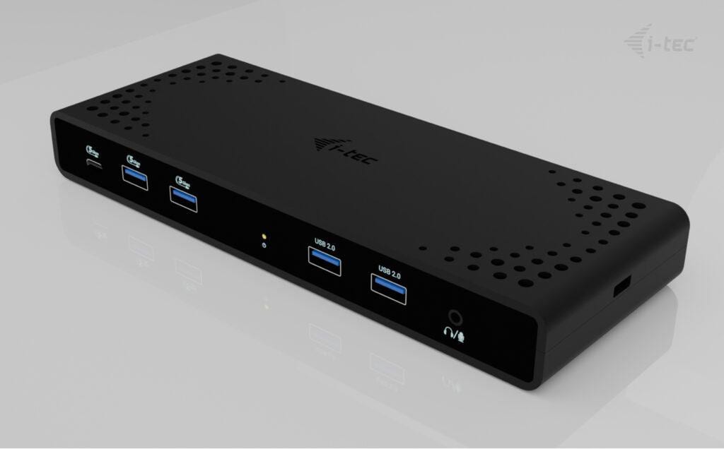 i-tec Universal Dual 4K Display Dock - 2x HDMI, 2x DP, 4x USB-A, 1x USB-C, 1x LAN, 85W PD (Netzteil nicht im Lieferumfang) CADUA4KDOCKPDB
