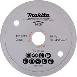 Makita Diamantscheibe Glas, 1 Stück - 85x15 mm - Glas - B-21098