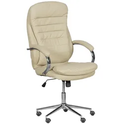 Carmen 6113-1 Chefsessel mit Kunstleder – Creme