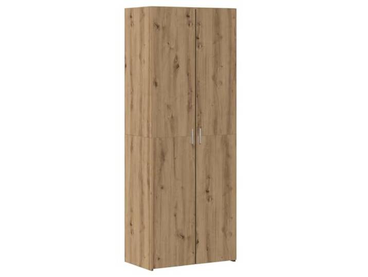 LASWWQMRF 2er-Set Highboard Artisan-Eiche 70x42,5x185 cm Anrichte Großzügiges Schrank-Set für Esszimmer und Wohnbereich mit verstellbaren Fächern und Landhaus-Optik in Eichen-Finish.
