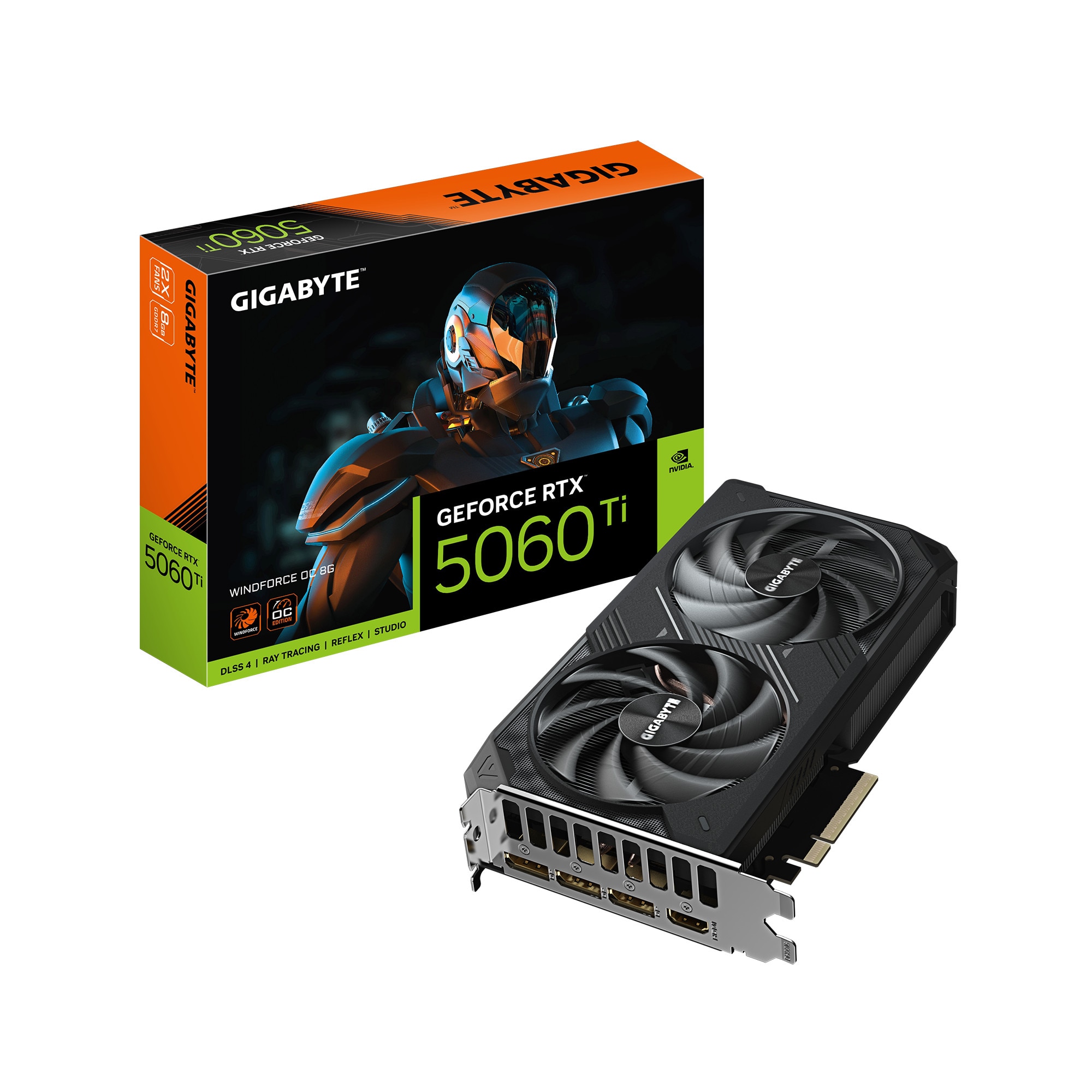 GIGABYTE GeForce RTX 5060 Ti WINDFORCE OC Grafikkarte 8 GB