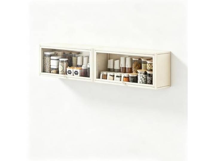 Gtzly Wandmontiertes Gewürzregal, Schmaler Küchen Schrank Kohlenstoffstahl Tragfähigkeit 40 kg, Montage Ohne Bohren, Befestigungsmaterial, Zuhause, Wohnmobil, Waschküche(47*12*7in/120*30*17cm)