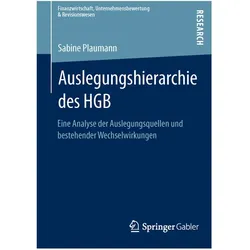 Auslegungshierarchie des HGB, Fachbücher von Sabine Plaumann