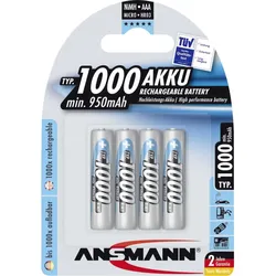 ANSMANN Energy Micro - Batterie 4 x AAA-Typ - NiMH - (wiederaufladbar) - 1000 mA...