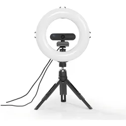 Hama LED-Ringlicht mit Stativ 9 W schwarz