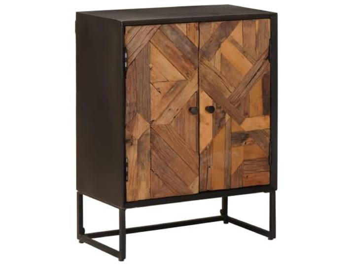 XHNIFBN Sideboard mit 2 Türen Massivholz Kommode 53x30x70 cm Kompakter Anrichteschrank mit 2 Türen für Wohnzimmer und Schlafzimmer, bietet strukturierten Stauraum auf kleinem Raum.