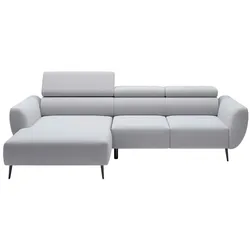 Ecksofa Alisson Stoff Silver