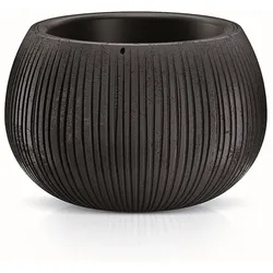Prosperplast - Kunststoffblumentopf BETON BOWL MIT Reservoir in Farbe Schwarzbeton, 11 x 14,4 x 14,4 cm