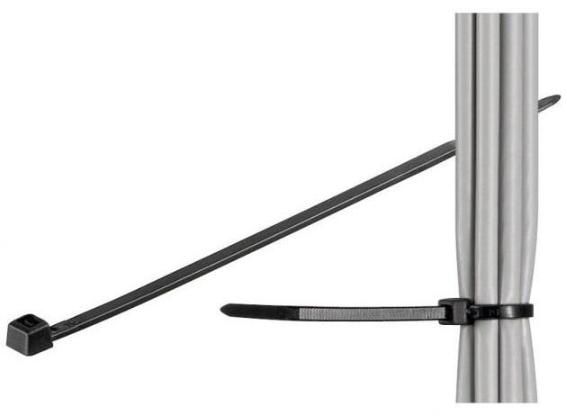 Techly Nylon Kabelbinder Zwart 280 x 4,8 mm (3 - 70 mm)
