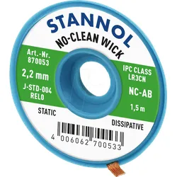 ELL STA 2,2 NC - Entlötlitze No-Clean, Kupfer, 1,5 m x 2,2 mm