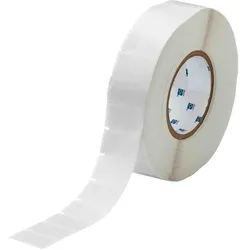 Brady, Etikettenrolle, THT-63-427-3.5, selbstlaminierendes Vinyl, Weiss/Transparent, 20.32 x 12.70(36.50) mm, perman