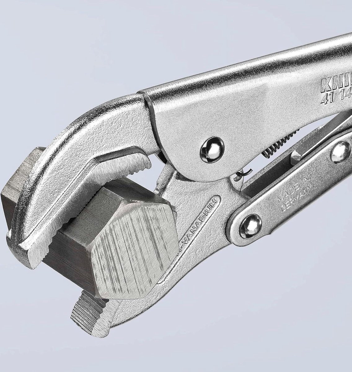Verzinkte stalen klemtang, zilver, 250 mm