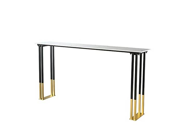 loeusjfnr Langer Bartisch Outdoor Balkon Bar gegen die Wand Schmiedeeisen Fensterbar Heim Wohnzimmer Küchenbüro Arbeitstisch