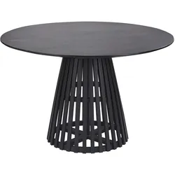 ESSTISCH Akazienholz schwarz 120 cm Mesilla