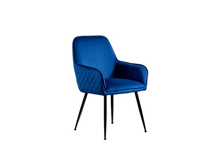 Watson Carver Stuhl - Tintenblau - Schwarze Beine