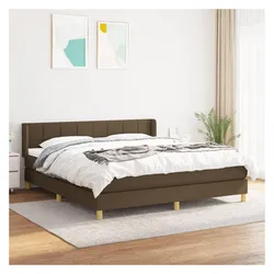 vidaXL, Boxspringbett, Natalie Block with squares (160 x 200 cm)