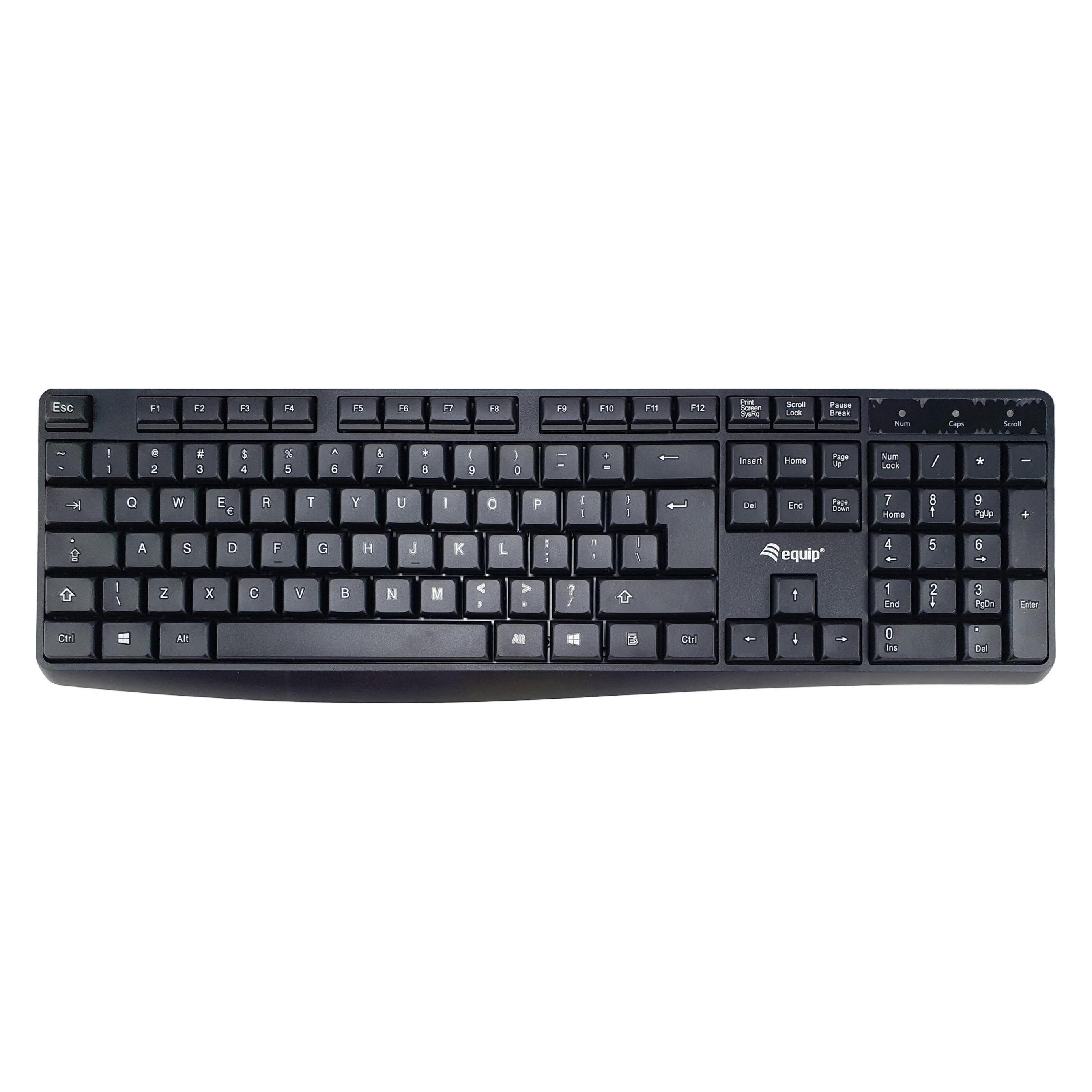 equip Kabelgebundene USB Keyboard schwarz,US Layout (US, Kabelgebunden) (245215)