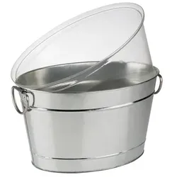 APS Getränkewanne/Getränkekühler/Flaschenkühler -TIN-40 x 28 cm, H: 22 cm
