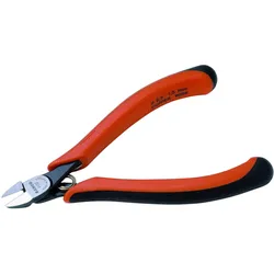 Bahco, Bolzenschneider + Seitenschneider, ERGO Seitenschneider, Mikro-Schnitt mit 2-Komponenten-Griffen, brüniert 120 mm (120 mm)