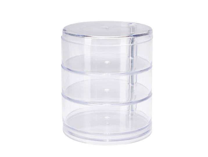 Kosmetik Organzier rund 3-stöckig