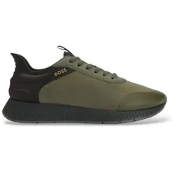 BOSS für Herren. 50573556 Turnschuhe Titanium grün (42), Schnürsenkel, Lässig, Sportlich