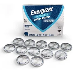 Energizer Knopfzelle CR2032 3 V 12 St. 235 mAh Lithium Ultimate Child Shield E30 (12 Stk., CR2032, 235 mAh), Batterien + Akkus