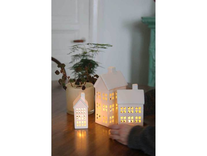 Eton Decoration Tischleuchte 3 pcs. White - Markslöjd - Wohnzimmer - Keramik