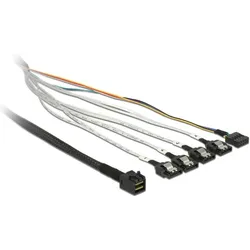 Delock Internes SAS Kabel (50 cm, Mini-SAS, SAS 2.0, SATA), Interne Kabel (PC)