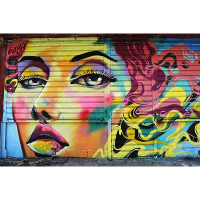 Fototapete PAPERMOON "Graffiti", bunt, B:2,5m L:1,86m, Vlies, Tapeten