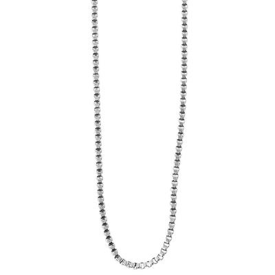 Gliederkette ADELIA´S "Halskette – Venezianerkette aus Edelstahl 45 cm", silber, Halsketten, Damen, 45cm, Edelstahl, Gliederkette, Ideal zum Verschenken – schlicht und stilvoll