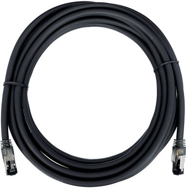 Hicon CAT6A Armored Cable 10G 5m Schwarz