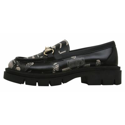 Loafer DOGO "Cindy Loafer Supper Blackwhite Damen Halbschuhe", Damen, Gr. 38, Normalschaft, beige (natur), Lederimitat, Schuhe Loafer, Handgefertigt