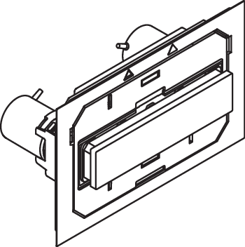 Hewi S 50 plaque de Module WC pour WC - Module WC , gris, manuel