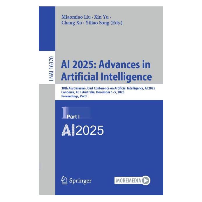 Springer AI 2025: Advances in Artificial Intelligence (Englisch, Softcover, Chang Xu, Miaomiao Liu, Xin Yu, Yiliao Song) (64350962)