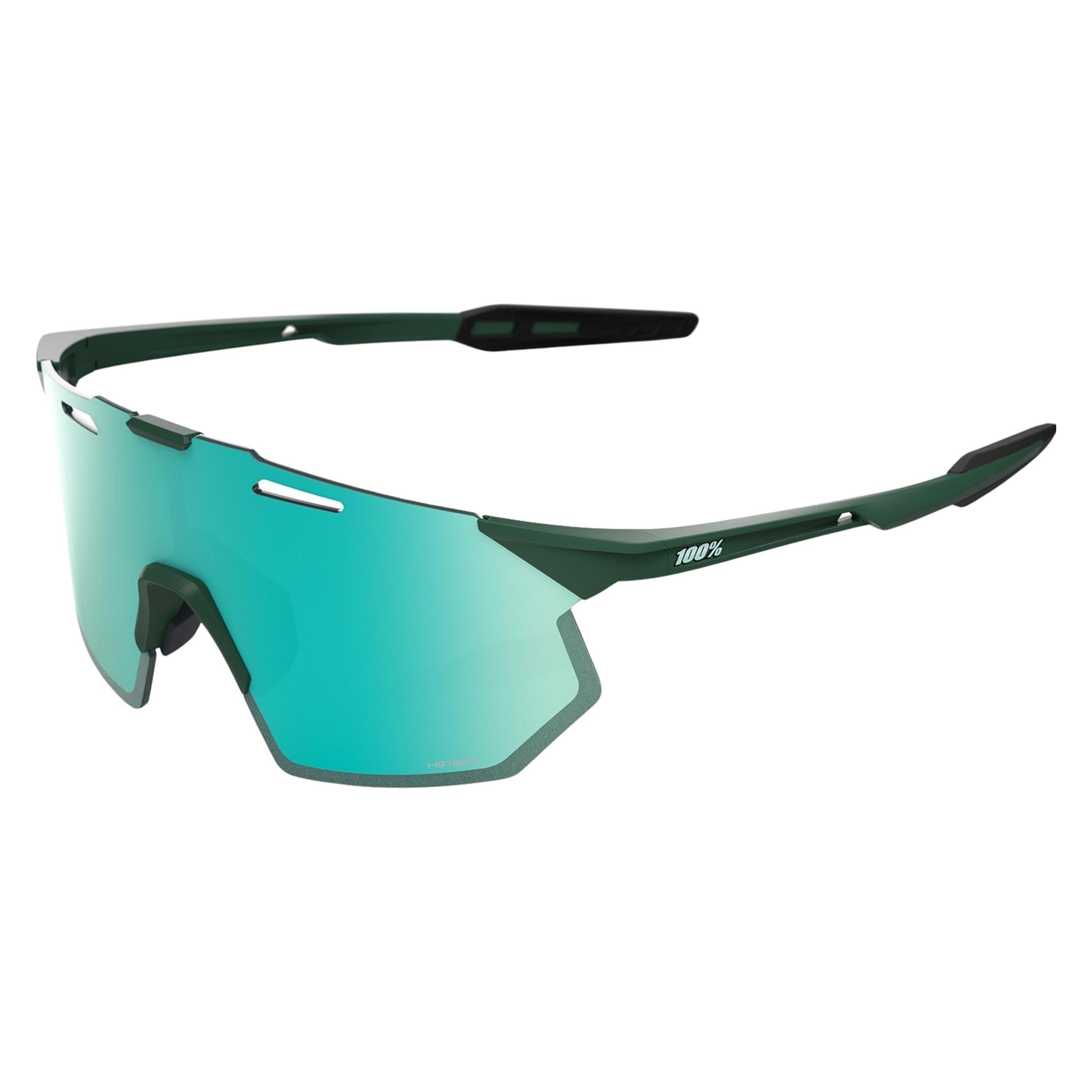 100% HYPERCRAFT SQ Matte Juniper - HiPER Mint Mirror Lens (Black, Matte Juniper, Green, Türkis) (60001-10010)