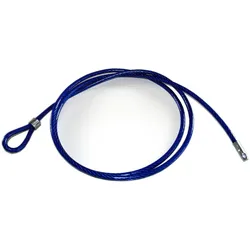 Eckla Diebstahl Sicherungsseil 4 Meter - blau
