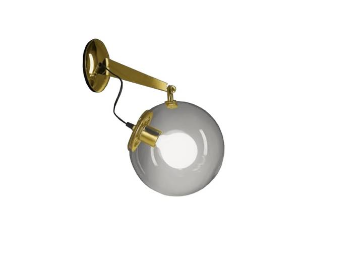 Artemide Miconos Wandleuchte Messing