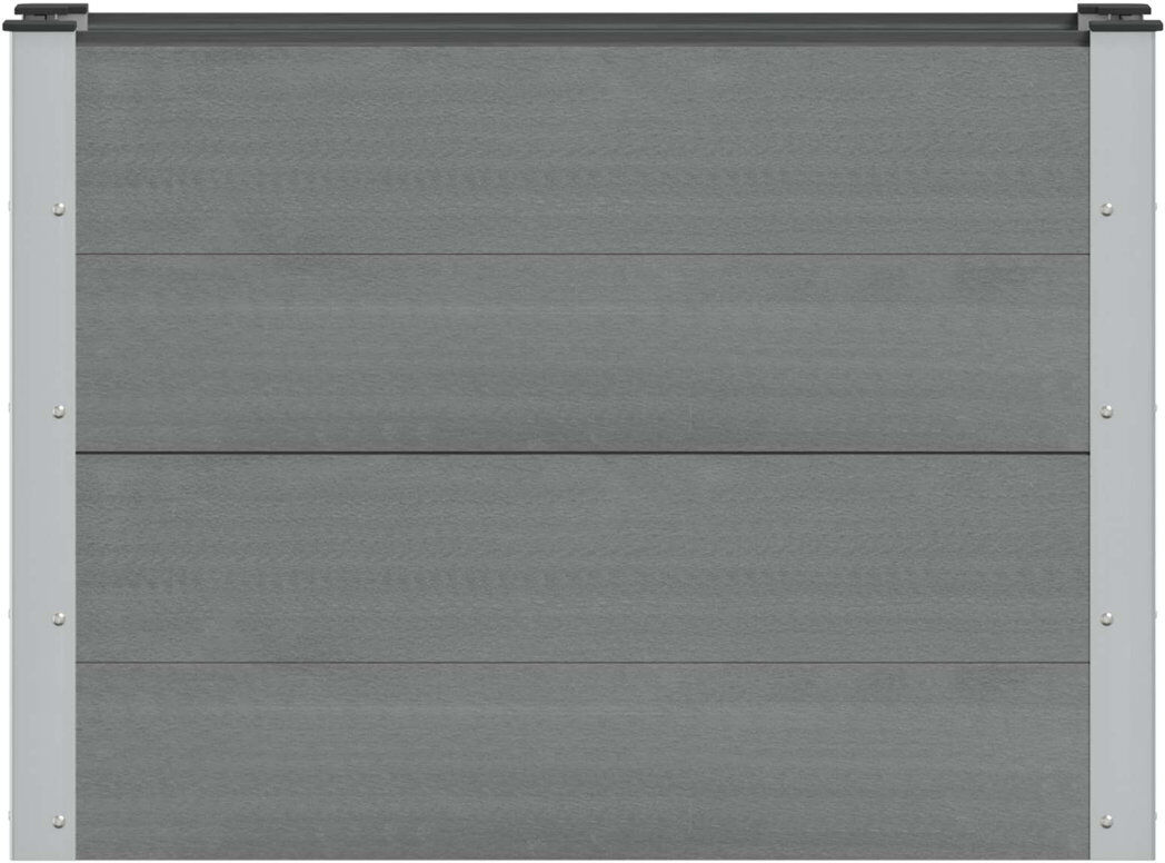 Dakota Fields Planter Grey 72cm H x 100cm W x 30cm D