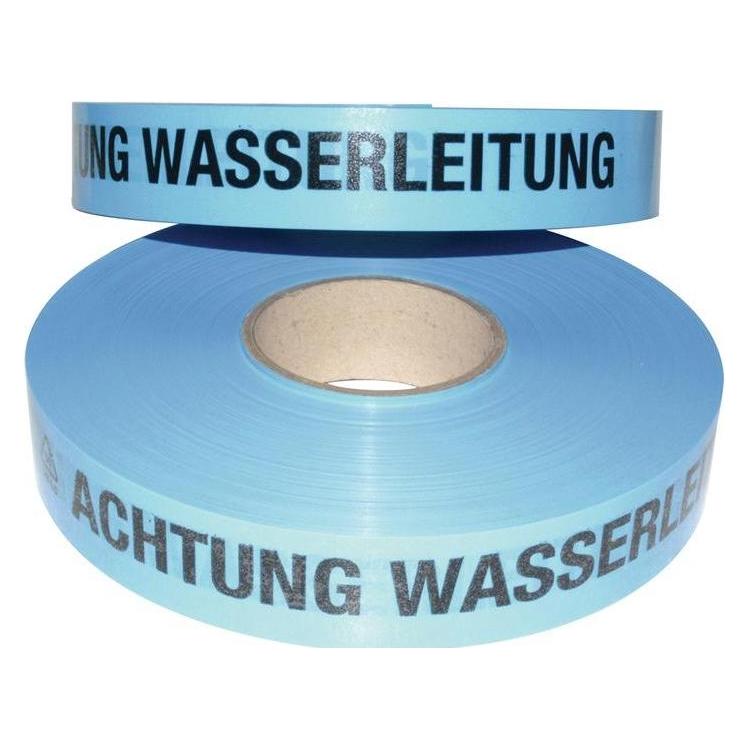 Multicoll Trassenwarnband Aufdruck Achtung Wasserleitung Breite 40 mm Länge 250 m blau (40 mm) (15 015 040 250 02 0007)