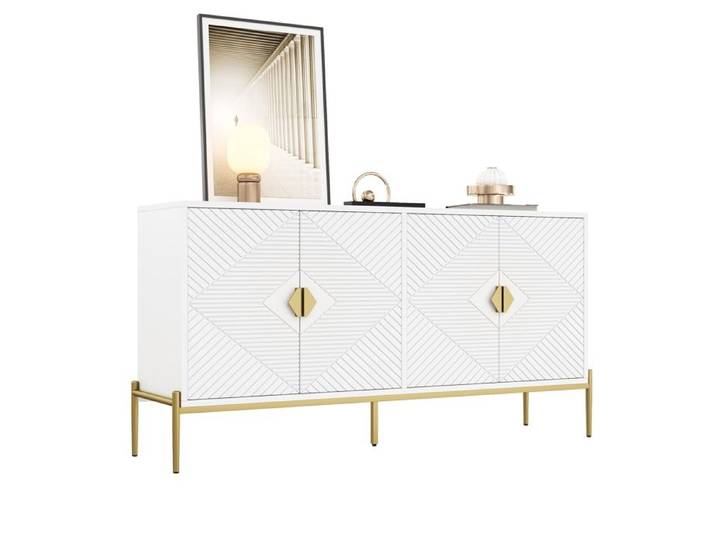 Sideboards modernes 162 × 40 x 80cm (B/H/T) armoires placards commodes appropriés pour le salon/salle à manger/entrée