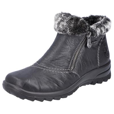 Winterboots RIEKER, Damen, Gr. 36, Warmfutter, schwarz, Leder, Schuhe Winterboots, mit Rieker-TEX-Membran